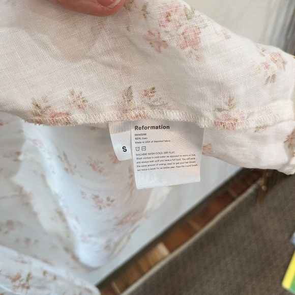 Reformation Marabella Linen Midi Dress small. - Picture 6 of 7